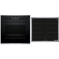 MKH63FK3 Herdset mit Induktionskochfeld bestehend aus HEG217AB4 + NXX645CB5M schwarz/edelstahl