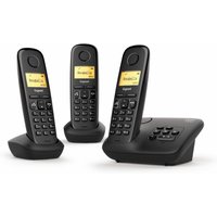 A270 A Trio Schnurlostelefon mit Anrufbeantworter schwarz