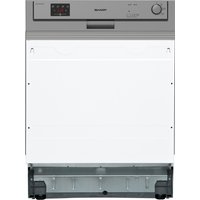 QW-HX12S47ES-DE teilintegrierbarer 60 cm Geschirrspüler edelstahl