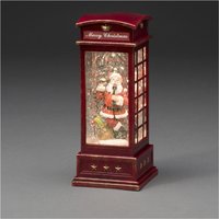 LED-Telefonzelle mit Weihnachtsmann