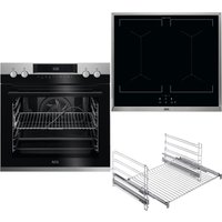 EUR651IN Herdset mit Induktionskochfeld bestehend aus EPE63522BM+IEE64050XB+TR2LFV edelstahl/cleansteel + edelstahl