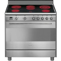SCD91CMX9 Elektroherd mit Glaskeramikfeld edelstahl