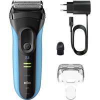 3040 Series 3 Trocken-Nass Rasierer schwarz/blau