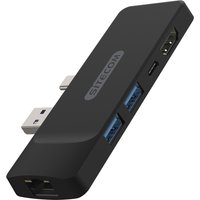 CN-417 USB-C 5in2 Adapter Netzteil für Microsoft Surface Pro 7 schwarz