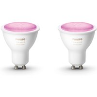Hue Color Amb. GU10 Bluetooth LED-Reflektor 2er Pack
