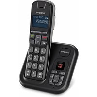 TH21AB Schnurlostelefon mit Anrufbeantworter schwarz