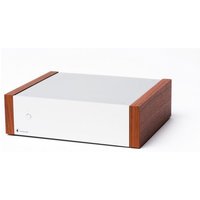 Amp Box DS2 Vollverstärker Stereo silber/rosenholz