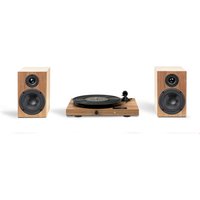 Juke Box E1 + Speaker Box 5 E Hifi-System (inkl. Ortofon OM5e Tonabenehmer) walnuss